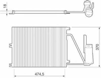 MAGNETI MARELLI 350203220000 -  Конденсатор, кондиционер